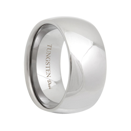 10mm Round Scratch Resistant Tungsten Wedding Ring